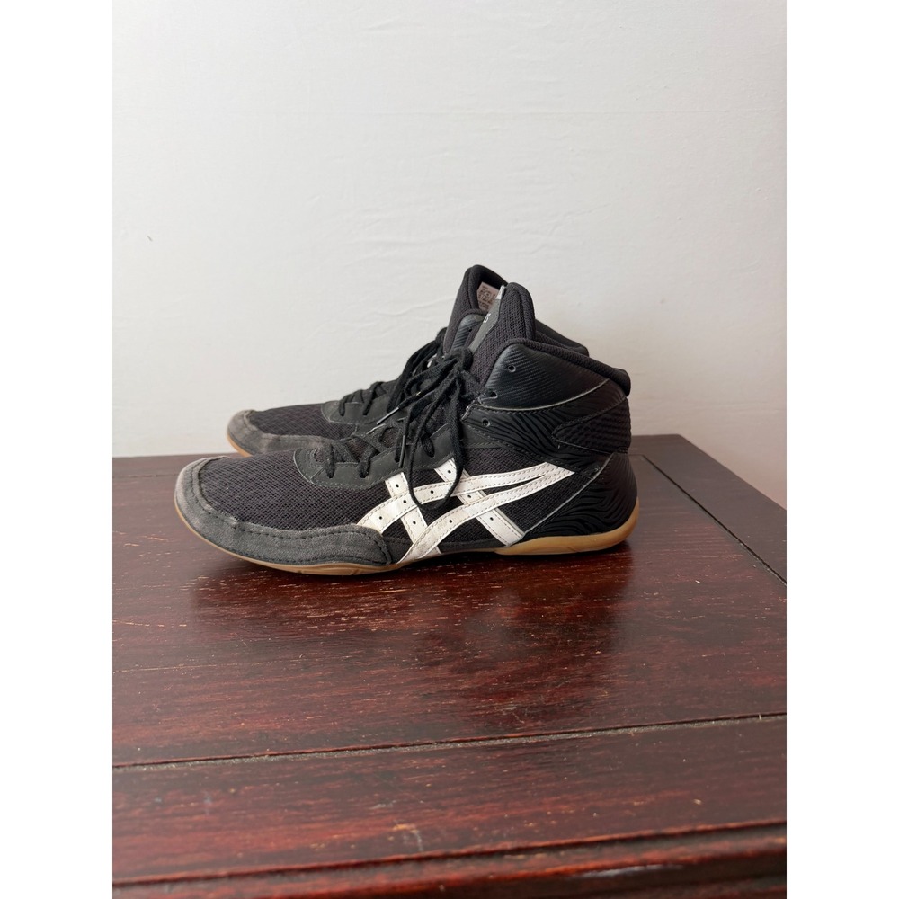 ASICS Wrestling Shoes Matflex 6 Athletic Sneakers Black White Size 11